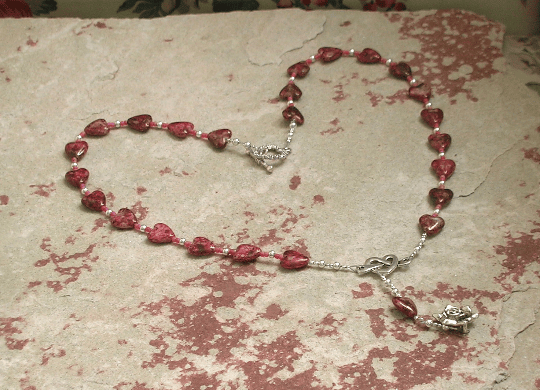 glass aphrodite necklace